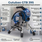 Gutubao GTB-395 окрасочный аппарат безвоздушного распыления