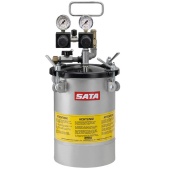 SATA 199273 Напорный бак 10 л с двойным регулятором давления, пневматическим миксером