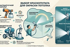 Выбор краскопульта для покраски потолка
