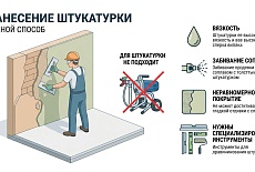 Безвоздушным краскопультом штукатурку Нельзя наносить