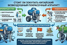 Стоит ли покупать китайский безвоздушный покрасочный аппарат?