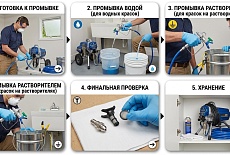 Чем отмывать безвоздушный аппарат?
