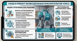 Безвоздушный краскопульт yokiji