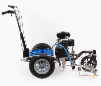 Разметочная машина SPLM 850 бензинов. 1500Вт, двигатель Ludwig, 210бар, 1,6л/мин, один пистолет
