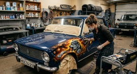 Покраска авто аэрографом