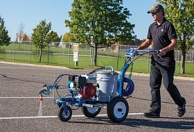 Устройство ручной разметочной машины?