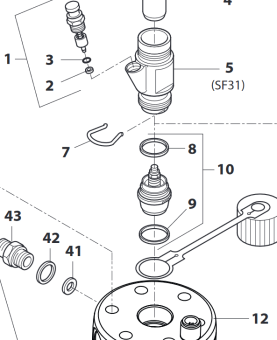 Корпус пускового устройства Wagner SuperFinish 31 (поз. 5)