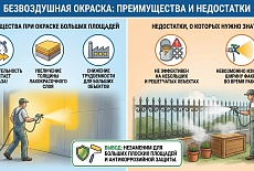 Окраска методом безвоздушного распыления 