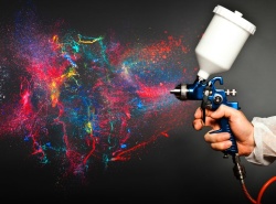 Как снизить туман при покраске краскопультом? 