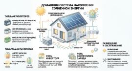 Аккумулятор на солнечной батарее для дома