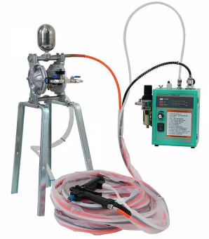 HDA-100B электростатическая окрасочная установка(пистолет, блок, насос, шланги, кабель 10 метров) 