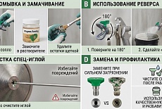 Как и чем почистить сопло от безвоздушного аппарата?