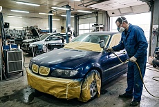 Покраска авто в гараже