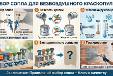 Каким соплом лучше красить стены безвоздушным краскопультом?