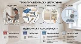 Покраска штукатурки