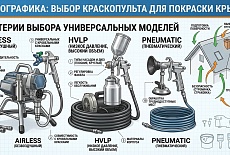 Выбор краскопульта для покраски крыши 