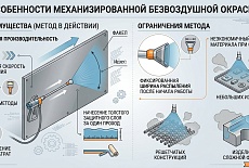 Окраска методом безвоздушного распыления 