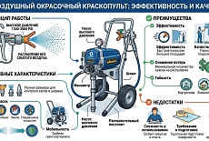 Безвоздушный окрасочный краскопульт