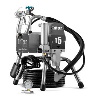 TriTech Т5 220V электрический поршневой окрасочный аппарат безвоздушного распыления на стойке