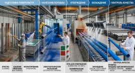 Порошковая покраска труб