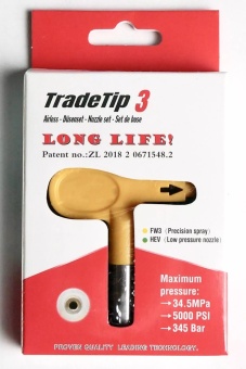 Сопло безвоздушного распыления краски