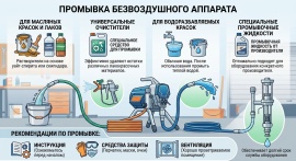 какой раствор применяют для промывки безвоздушного аппарата