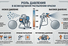 Давление безвоздушного краскопульта