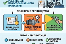 Безвоздушный окрасочный аппарат для вязких красок