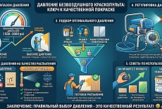 Давление безвоздушного краскопульта