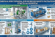 Мембрана или поршень безвоздушка