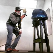 Окраска изделий ручными краскопультами 