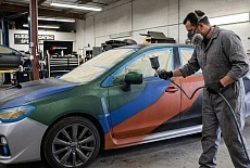 Резиновая покраска автомобиля